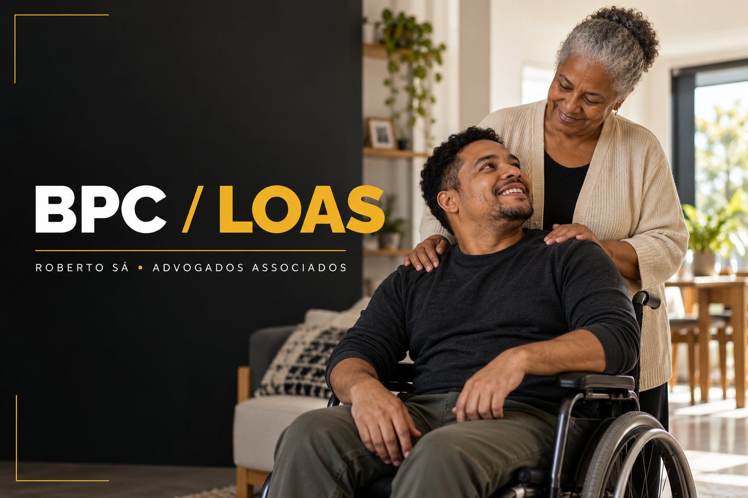 Imagem ilustrativa: BPC/LOAS: quem pode receber o benefício para idosos e pessoas com deficiência — Roberto Sá Advogados Associados